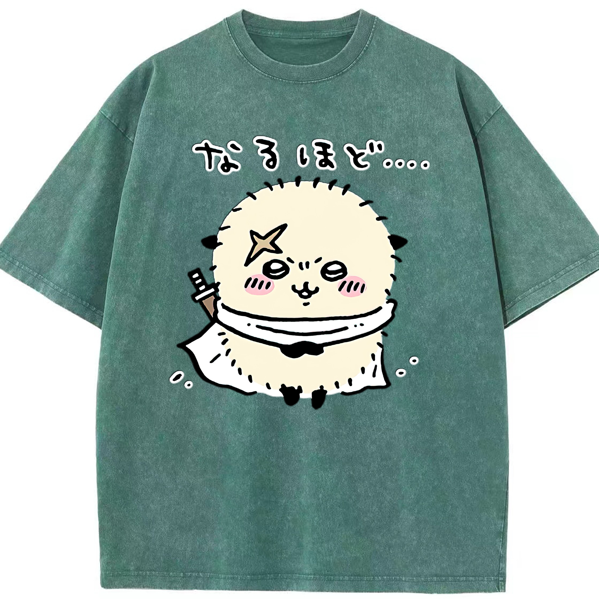 （画像用） ちいかわ ラッコ Chii-kawa Sea otter 綿100% ヴィンテージ風 半袖Tシャツ（フロントプリント）
